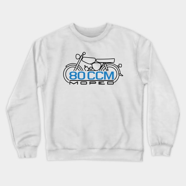 Moped S51 80cc emblem (black) Crewneck Sweatshirt by GetThatCar